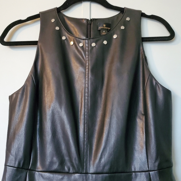 Worthington Faux Leather Dress - Picture 2 of 8